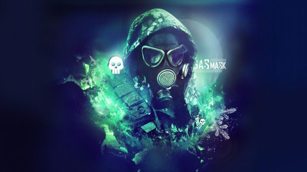 Gas Mask Wide Screen Wallpaper HD.