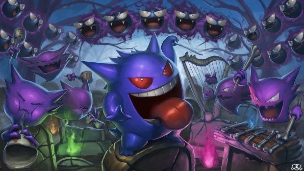 Gengar Wallpaper Free Download.