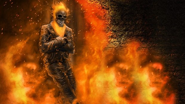 Ghost Rider Wide Screen Wallpaper HD.