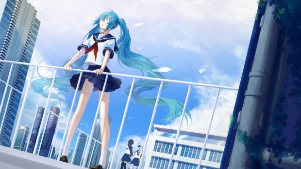 Girl Anime School Backgrounds.