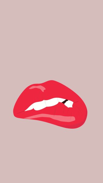 Girly Cute Wallpapers For Iphone Hot Lips.