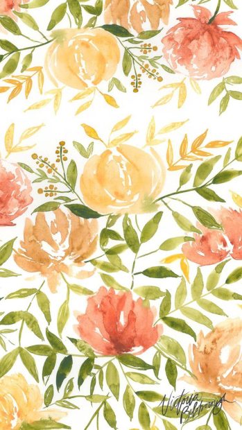 Girly Floral Wallpaper.