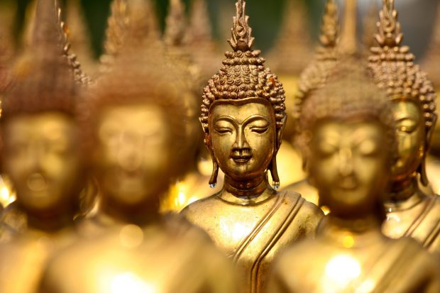 Golden Buddha Background.