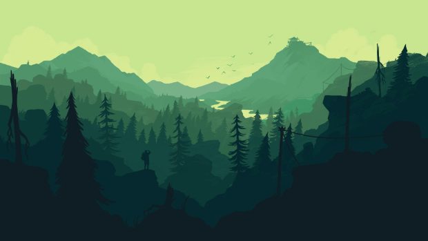 Green Firewatch Background HD.