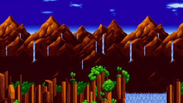 Green Hill Zone Wide Screen Background HD.