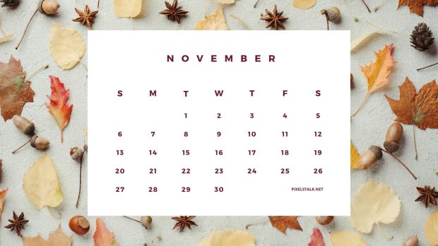 HD Background November 2022 Calendar.