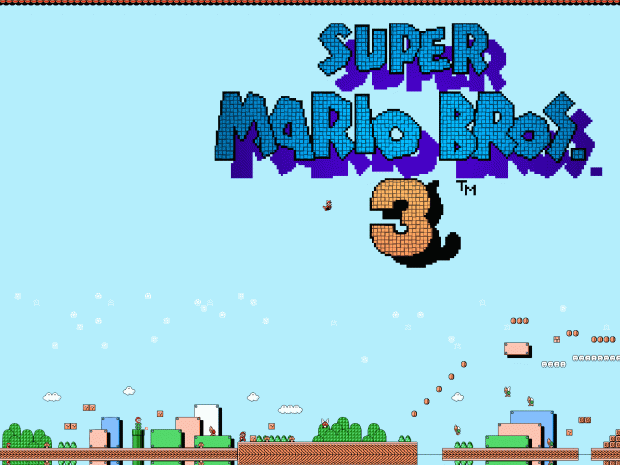 HD Background Super Mario.