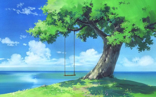 HD Backgrounds Anime Forest.