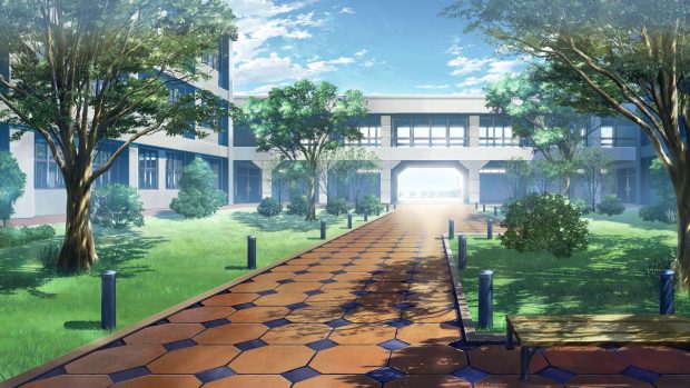 HD Backgrounds Anime School.