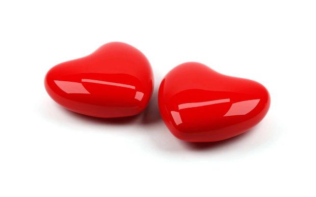 HD Backgrounds Cute Red Love Heart.
