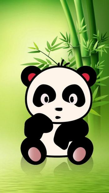 HD Cute Panda Background.
