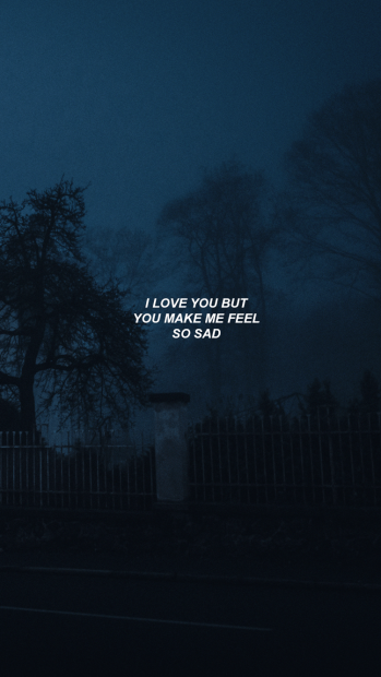 HD Wallpaper Aesthetic Sad Blue.