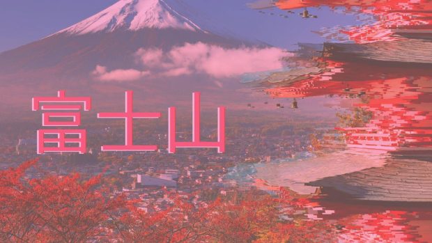 HD Wallpaper Aesthetic Wallpaper Anime Fuji Moutain.