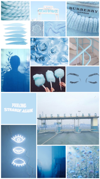 HD Wallpaper Baby Blue Aesthetic.