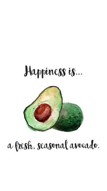 HD Wallpaper Cute Avocado.