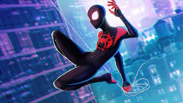 HD Wallpaper Into The Spider Verse.