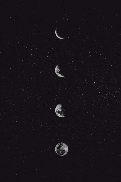 HD Wallpaper Moon Aesthetic.