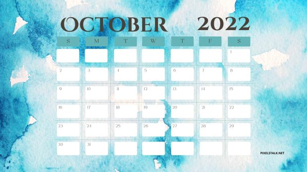 HD Wallpaper October 2022 Calendar.