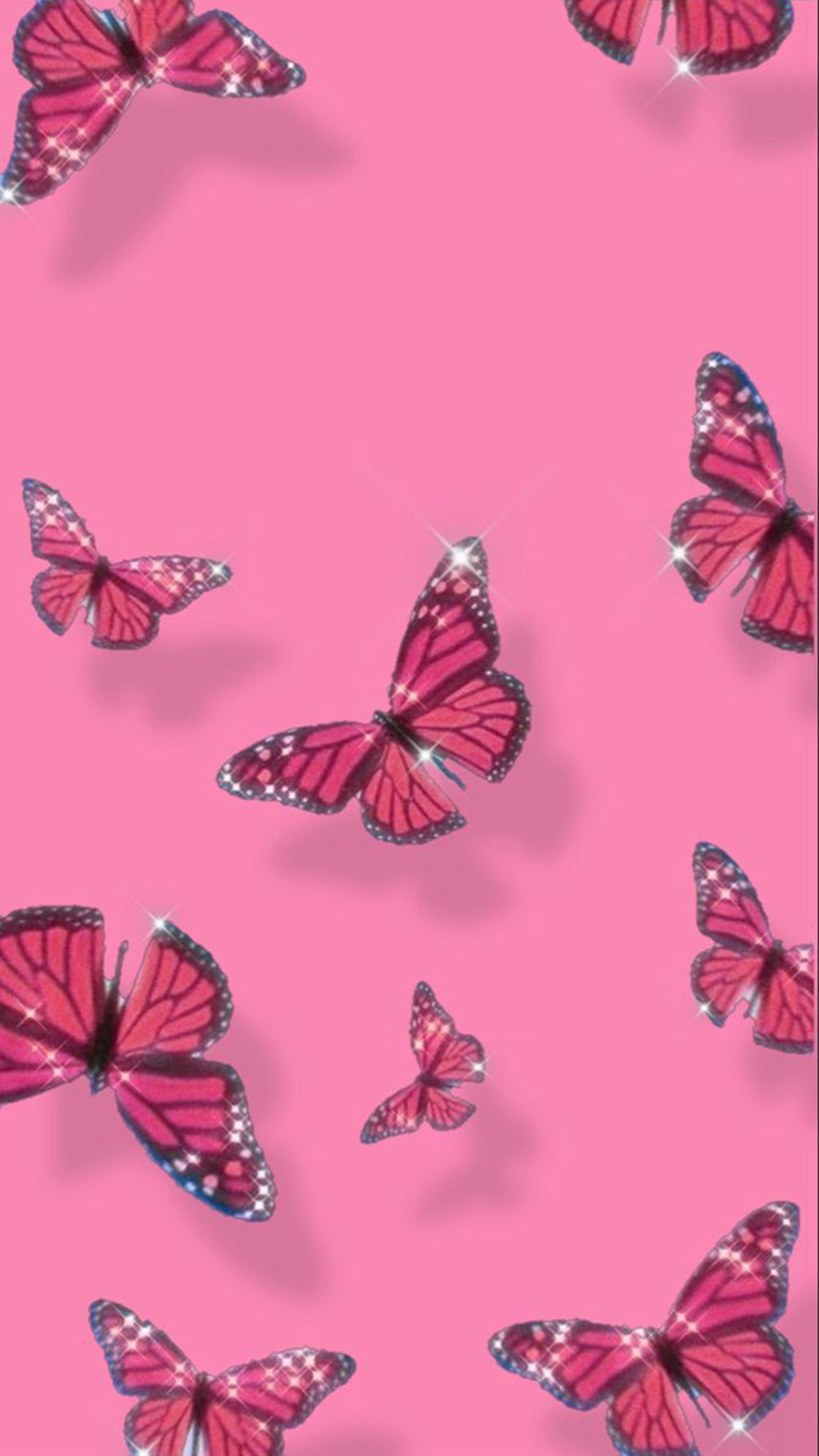 Pink Glitter Butterfly Wallpaper  JPG  Templatenet