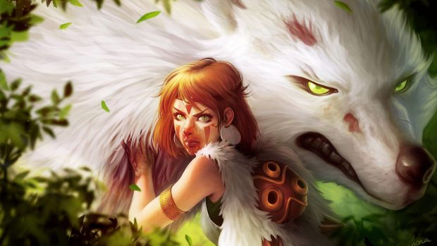 HD Wallpaper Princess Mononoke.