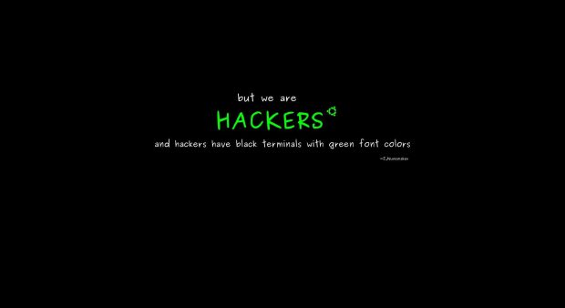 Hacker HD Wallpaper 4K Black.
