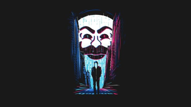 Hacker Wide Screen Wallpaper.