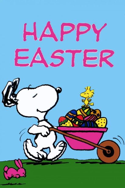 Happy Easter Snoopy Easter Wallpaper HD Free Download.