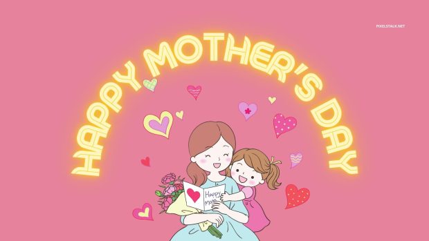 Happy Mothers Day Wallpaper  HD 1080p.