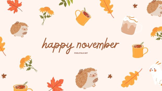 Happy November Wallpaper HD.