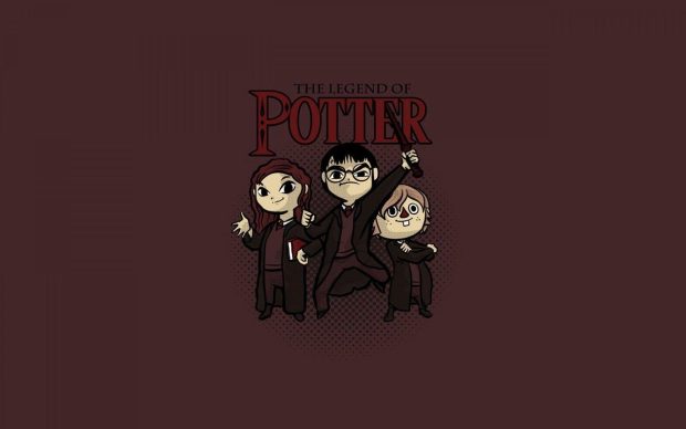 Harry Potter Aesthetic Wallpaper Chibi.