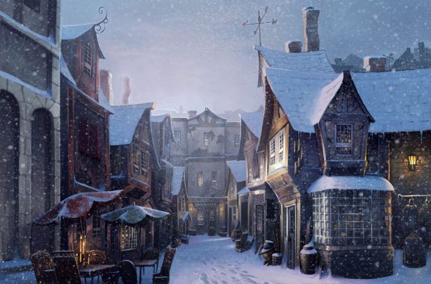 Harry Potter Winter HD Wallpaper.