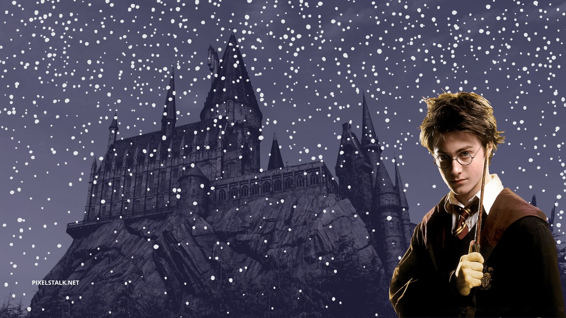 digital art of hogwarts, winter, fog, christmas | Stable Diffusion | OpenArt