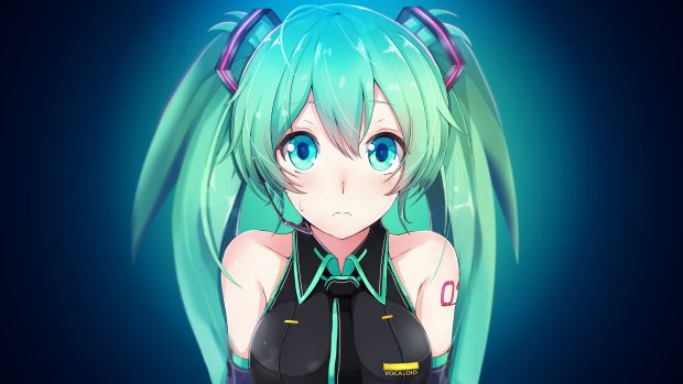 Hatsune Miku Desktop Wallpaper.