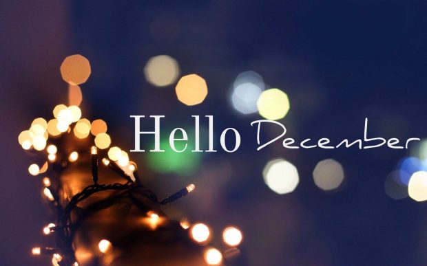 Hello December Christmas Desktop Wallpaper.