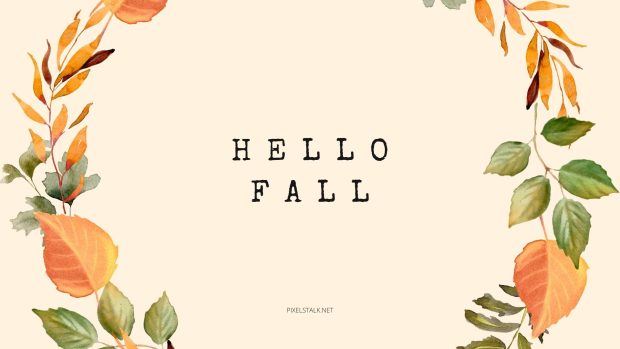 Hello Fall Background.