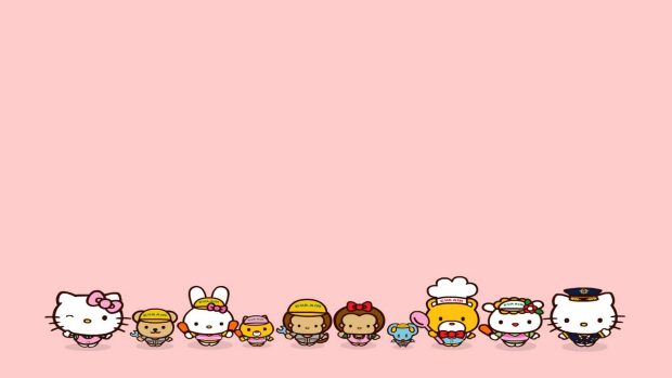Hello Kitty Aesthetic HD Wallpaper Free download.
