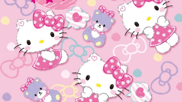 Hello Kitty Aesthetic Wallpaper Desktop.