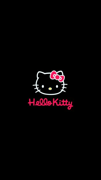 Hello Kitty Cute Dark Wallpaper HD.