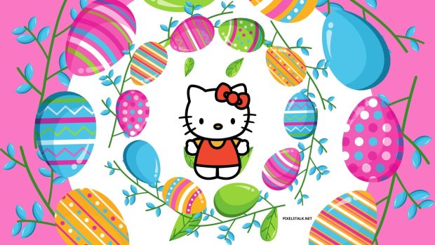 Hello Kitty Easter Bunny Wallpaper 1080p.