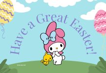 Hello Kitty Easter Bunny Wallpaper.