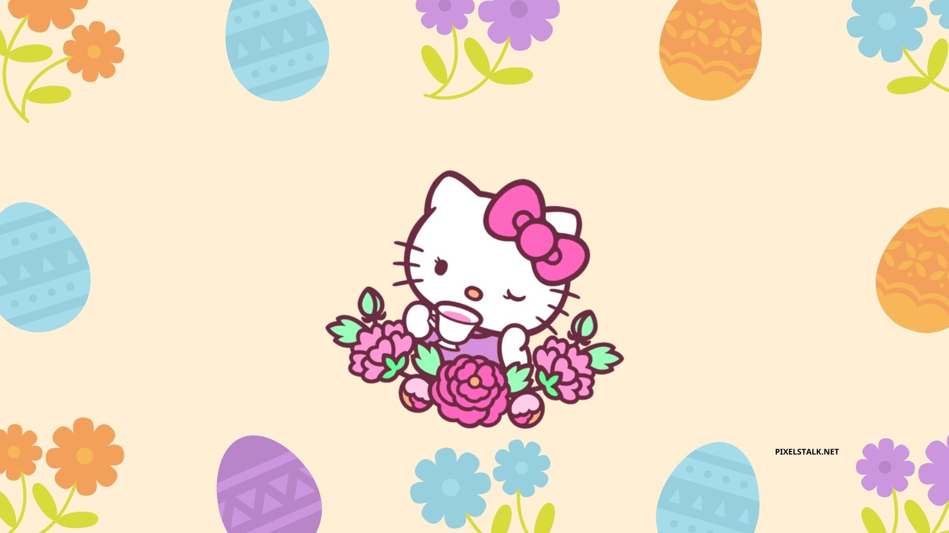 Hello Kitty Easter Bunny Wallpapers HD 