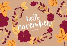 Hello November Background.