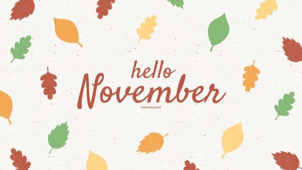 Hello November Fall Wallpaper.