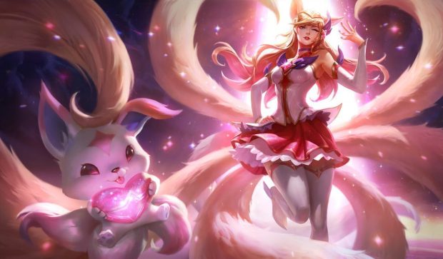 Hot Ahri Background.