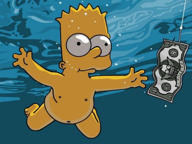 Hot Cool Bart Simpson Background.