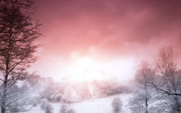 Hot Cute Girly Winter Background.