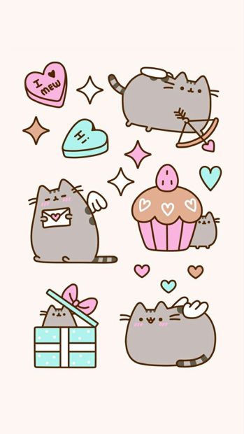 Hot Cute Pusheen Wallpaper.