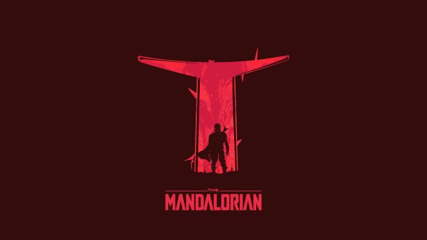 Hot Mandalorian 4K Background.