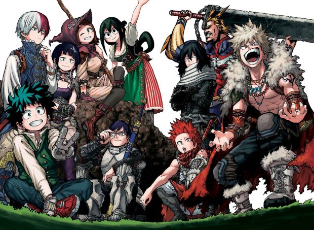 Hot My Hero Academia Halloween Background.