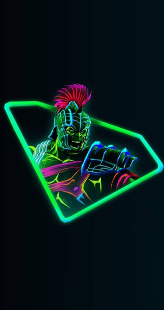 Hulk Neon Wallpaper HD.